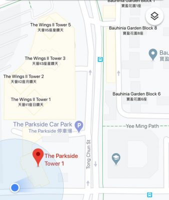 The Parkside_Car Park map